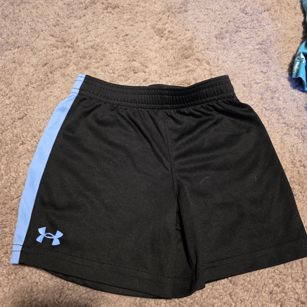 Under Armour Black and Blue Athletic Shorts